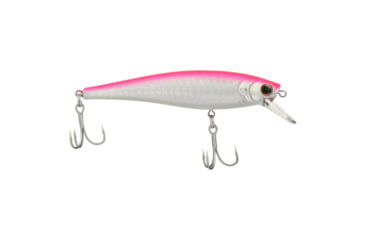 Image of Berkley Cutter Saltwater Hard Bait, Jerkbait, Saltwater, 90 Shallow, 3/8 oz, 90mm, Hook Size 6, 2 Hooks, Pink Silver, 90, 1573017