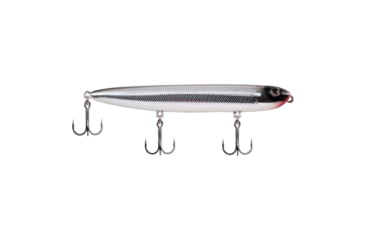 Image of Berkley Drift Walker Hard Bait, Topwater, 110, 1/2 oz, 110mm, Topwater, Hook Size 6, 3 Hooks, Black Chrome, 110, 1487136