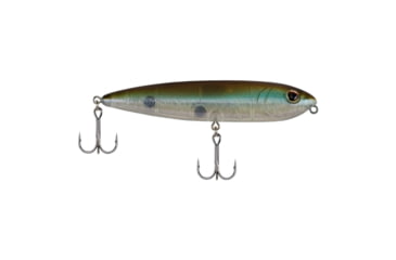 Image of Berkley J-Walker 100 Hard Bait, Topwater, 100, 1/2 oz, 100mm, Topwater, Hook Size 4, 2 Hooks, Perfect Ghost, 1487102