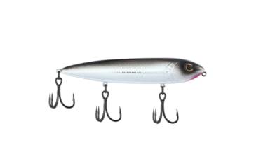 Image of Berkley J-Walker 120 Saltwater Hard Bait, Topwater, Saltwater, 120, 5/7 oz, 120mm, Topwater, Hook Size 4, 3 Hooks, Black Chrome, 1547885