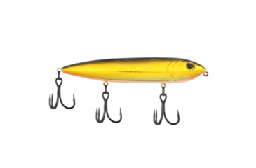 Image of Berkley J-Walker 120 Saltwater Hard Bait, Topwater, Saltwater, 120, 5/7 oz, 120mm, Topwater, Hook Size 4, 3 Hooks, Black Gold, 1547886