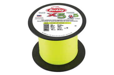 Image of Berkley Jordan Lee x5 Braid Superline, 0.10mm class/0.004in class, 8lb test/20 lbC/9.0kg, 2188yd/2000m, 2lb, Flame Green, X5BBK8-GG, Flame Green, 0.004 in/0.10 mm, 1486767