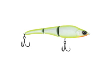 Image of Berkley Magic Swimmer Saltwater Hard Bait, Chrome/Chartreuse, 145, 1547946