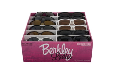 Image of Berkley Pre-Selected Ladies Sunglasses, Black/Tortoise Assorted Frame, Grey Lens, 1362220