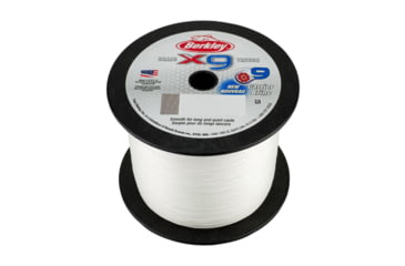 Image of Berkley X9 Braid 9-carriers create stress free line 2188yd 20/8lb test 0.01 Diam in Crystal, X9BBK20-CY, Crystal, 0.007 in/0.17 mm, 1486910