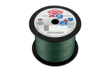 Image of Berkley x9 Braid Superline, 0.43mm class/0.017in class, 100lb test/131 lbC/59.7kg, 2188yd/2000m, 25lb, Low-Vis Green, X9BBK100-22, Low-Vis Green, 0.017 in/0.43 mm, 1486844