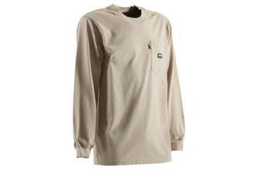 Image of Berne FR Crew Neck T-Shirt - Mens, Khaki, Extra Large FRK11KHR480
