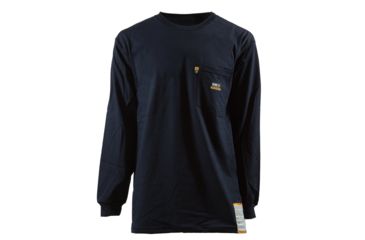 Image of Berne FR Crew Neck T-Shirt - Mens, Navy, 2XL FRK11NVT520