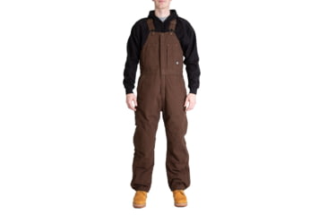 Image of Berne Highland Washed Insulated Bib Overall - Mens, Bark, 6XL, B377BBR680