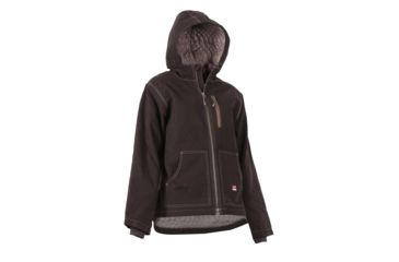 Image of Berne Ladies Modern Hooded Jacket, Dark Brown, Small WHJ64DBNR360