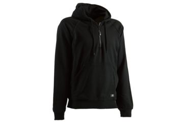 Image of Berne Quarter-Zip Hooded Sweatshirt - Mens, Black, Medium SP350BKT400
