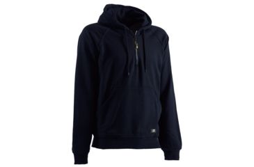 Image of Berne Quarter-Zip Hooded Sweatshirt - Mens, Navy, Medium SP350NVT400