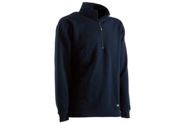 Image of Berne Unlined Quarter Zip Sweatshirt - Mens, Navy, Medium SP450NVR400