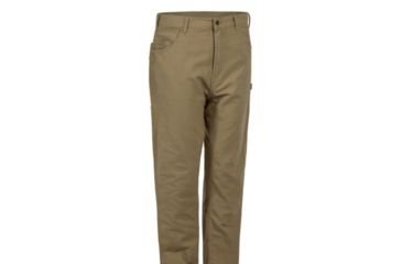 Image of Berne Washed Duck Flannel Lined Carpenter Pants - Mens, Timber Khaki, 31X30, 92021344331