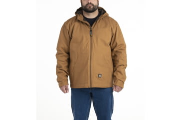 Image of Berne Workmans Hooded Jacket - Mens, Brown Duck, Medium Tall, HJ65BDT400