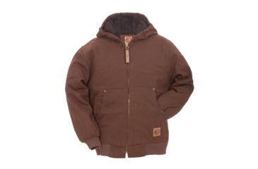 Image of Berne Youth Washed Hooded Jacket, Bark, Large BHJ52BBR440
