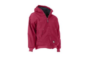 Image of Berne Youth Washed Hooded Jacket, Pomegranate, Extra Large, Regular, 92021397337