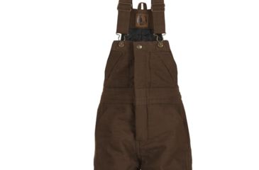 Image of Berne Youth Washed Insulated Bib Overall, Bark, Large, Regular, 92021183466