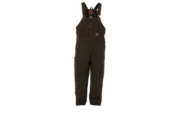 Image of Berne Youth Washed Insulated Bib Overall, Olive Duck, Extra Small BB21ODR320