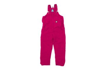 Image of Berne Youth Washed Insulated Bib Overall, Pomegranate, Extra Small, Regular, 92021397092