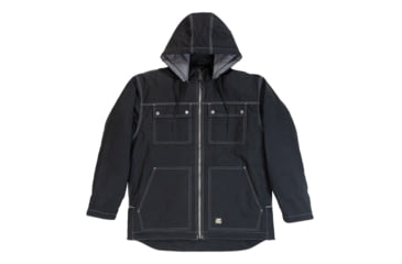 Image of Berne Zip Off Modern Hooded Chore Coat - Mens, Black, Medium, CH428BKR400