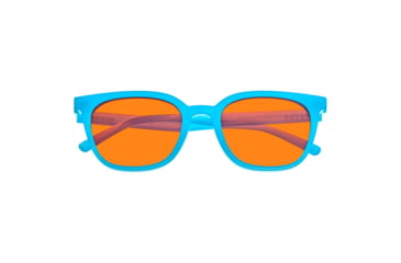 Image of Bertha Betty Polarized Sunglasses - Womens, Light Blue Frame, Orange Lens, Light Blue/Orange, One Size, BRSBR051C5