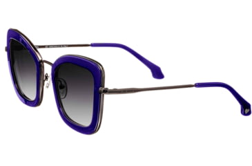 Image of Bertha Delphine Handmade in Italy Sunglass - Womens, Navy, One Size, BRSIT108-3