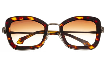 Image of Bertha Delphine Handmade in Italy Sunglass - Womens, Tortoise, One Size, BRSIT108-2