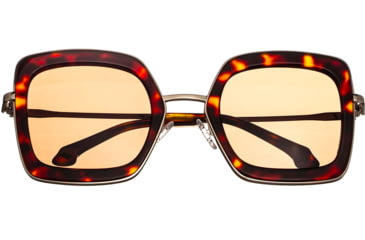 Image of Bertha Ellie Handmade in Italy Sunglass - Womens, Tortoise, One Size, BRSIT106-3