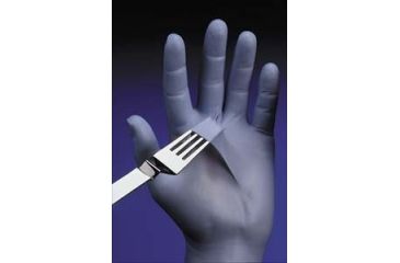 Image of Best Manufacturing N-DEX Ambidextrous Powdered Nitrile Gloves, Best Manufacturing 7005M N-DEX Original, 4 Mil Thickness, 24.1 Cm (91/2'') Length