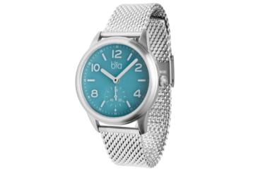 Image of Bia Suffragette Watches, Blue Dial, Ss Mesh Bracelet, Steel, One Size, B1012