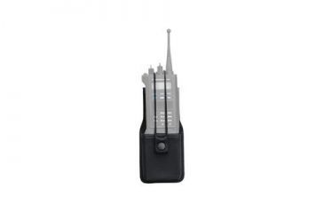 Image of Bianchi 7324S AccuMold Universal Radio Holder with Swivel - Black 19697