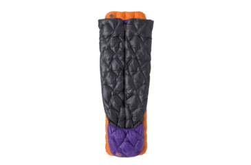 Image of Big Agnes Fly Creek UL Zip Quilt 50 Sleeping Bag, Asphalt/Royal Purple, Regular, BFCULZQR5025
