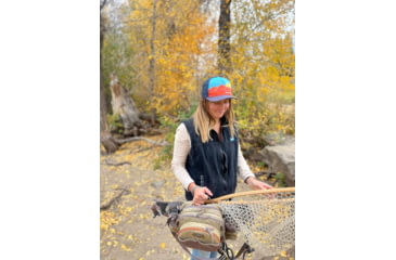 Image of Big Agnes Take A Peak Twill Trucker, Navy, One Size, AHPEAK-NVY-OS