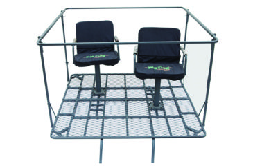 Image of Big Dog Hunting Guard Tower w/dual swival seats, 14ft, Camo, BDT-514