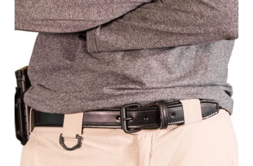 Image of Bigfoot Gun Belts Untamed Series 1.5in Wide Leather 14oz Gun Belt w/ No Core - Men's, 46in, Black, Flat Black Buckle, GB14-46-BL-FB