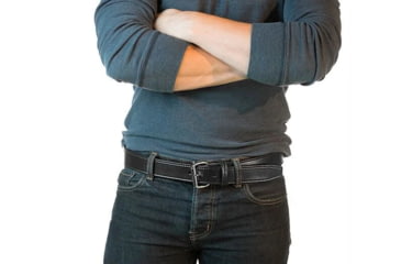 Image of Bigfoot Gun Belts Gun Belt 14oz - 34 Inch - Black - Stainless Steel - GB14-34-BL-SS