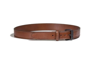 Image of Bigfoot Gun Belts Untamed Series 1.5in Wide Leather 14oz Gun Belt w/ No Core - Men's, 40in, Brown, Flat Black Buckle, GB14-40-BR-FB