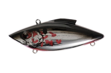 Image of Bill Lewis Tiny-Trap Hard Bait, Chrome Black Bleeding Shad, 1/8 oz, BLF-TT384