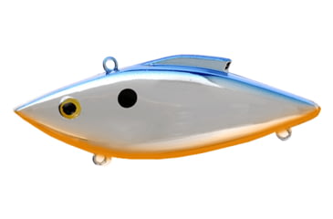 Image of Bill Lewis Tiny-Trap Hard Bait, Chrome Blue with Orange Belly, 1/8 oz, BLF-TT280