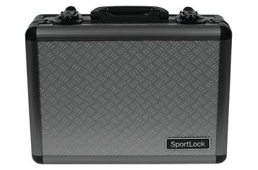 Image of Birchwood Casey AlumaLock Double Handgun Case Gray