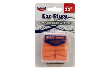 Image of Birchwood Casey Foam Ear Plugs Five Pairs With Case, BC-43305