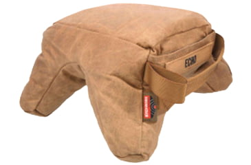Image of Birchwood Casey Steady-Shot Echo Bag Heavyweight Prefilled Tan Wax Canvas Front and Rear Bag, BC-BAG-SSEU