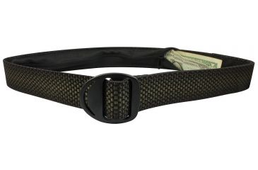 Image of Bison Designs Crescent Money Belt Black 38MM-Mist-Large