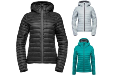 Image of Black Diamond Access Down Hoody - Women's, Black, Limestone, Sea Pine