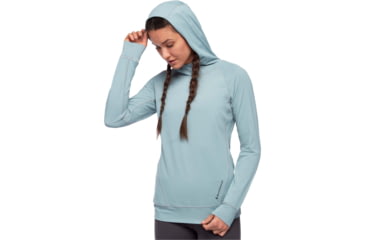 Image of Black Diamond Alpenglow Hoody - Womens, Blue Ash, Large, AP7520804006LRG1