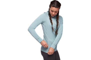 Image of Black Diamond Alpenglow Hoody - Womens, Blue Ash, Large, AP7520804006LRG1