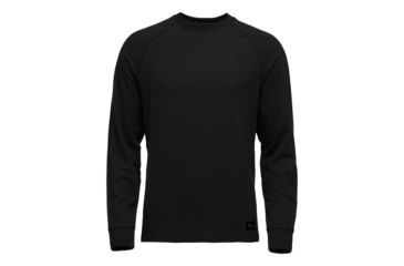 Image of Black Diamond Basis Crew Sweater - Mens, Black, Large, AP7523200002LRG1