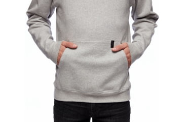 Image of Black Diamond Basis Pullover Hoody - Mens, Nickel Heather, Small, AP7522821014SML1