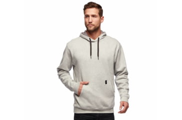 Image of Black Diamond Basis Pullover Hoody - Mens, Nickel Heather, Small, AP7522821014SML1